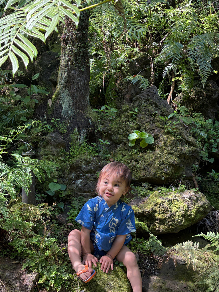 Nikau Kikorangi Kimono Romper